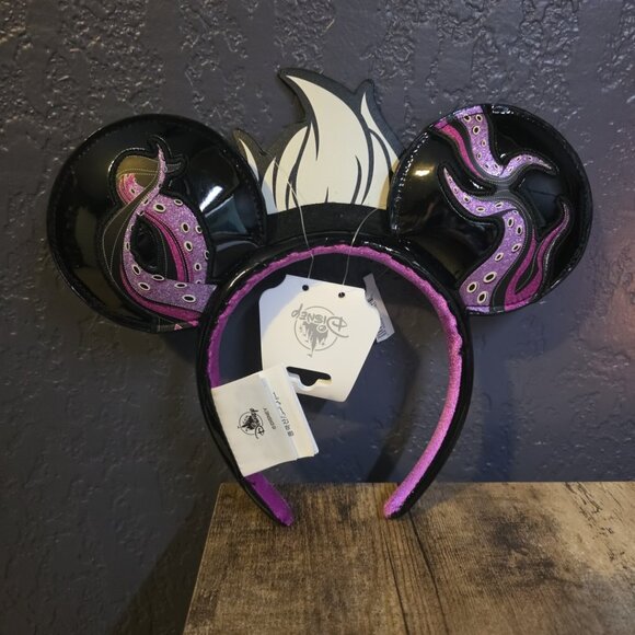 Disney Parks The Little Mermaid Ursula Villains Minnie Mouse Ears Headband NEW - Picture 2 of 2